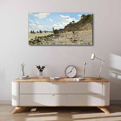 Tableau imprimé sur toile Une côte tranquille avec un phare