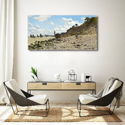 Tableau imprimé sur toile Une côte tranquille avec un phare