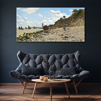 Tableau imprimé sur toile Une côte tranquille avec un phare