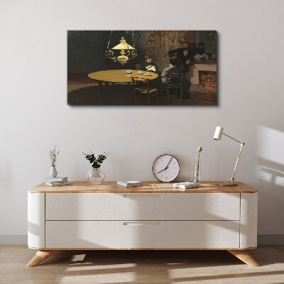 Tableau sur toile Soirée à table