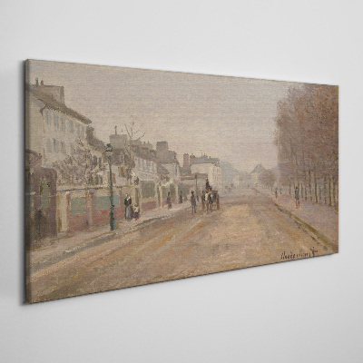 Tableau toile imprimée Une rue de Paris