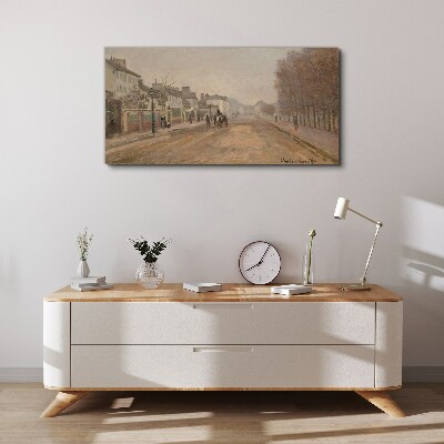 Tableau toile imprimée Une rue de Paris