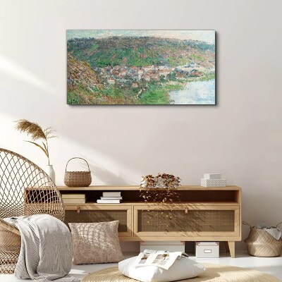 Tableau imprimé sur toile Paysage printanier au bord de la rivière