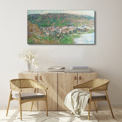 Tableau imprimé sur toile Paysage printanier au bord de la rivière