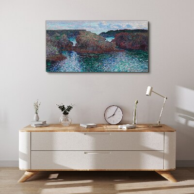 Tableau toile imprimée Falaises marines à la lumière du jour