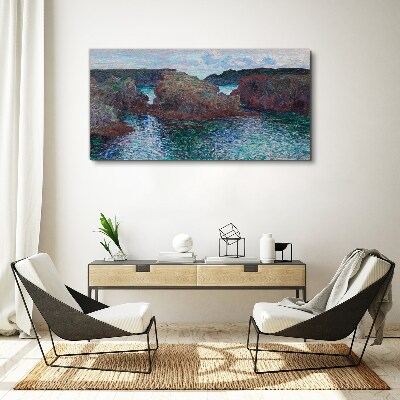 Tableau toile imprimée Falaises marines à la lumière du jour