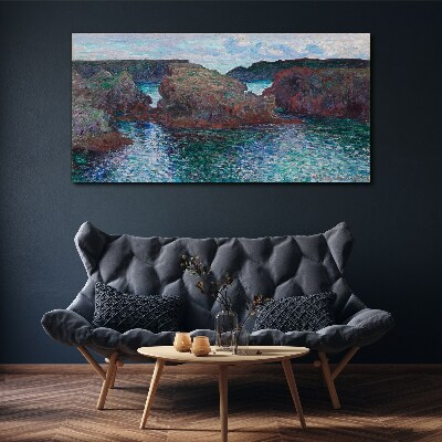 Tableau toile imprimée Falaises marines à la lumière du jour