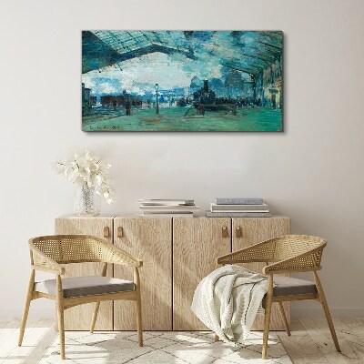 Tableau toile imprimée Gare de Paris