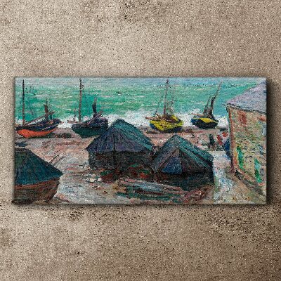 Tableau sur toile Port maritime avec bateaux