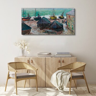 Tableau sur toile Port maritime avec bateaux