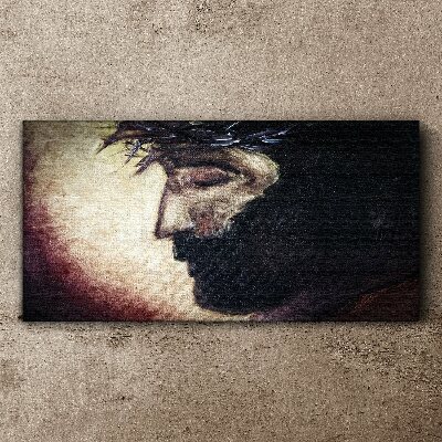 Tableau imprimé sur toile Portrait avec une couronne d'épines