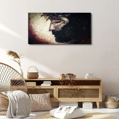 Tableau imprimé sur toile Portrait avec une couronne d'épines