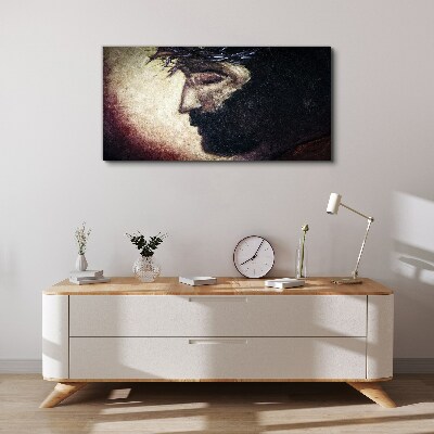 Tableau imprimé sur toile Portrait avec une couronne d'épines