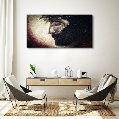 Tableau imprimé sur toile Portrait avec une couronne d'épines