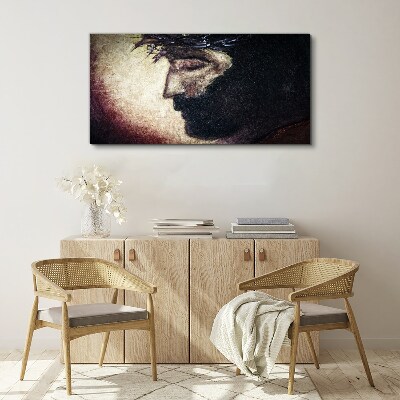 Tableau imprimé sur toile Portrait avec une couronne d'épines