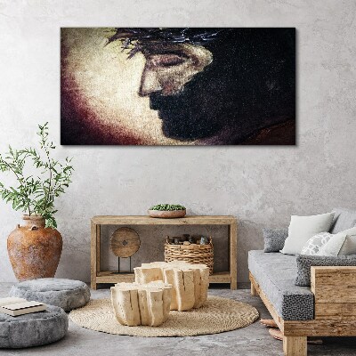 Tableau imprimé sur toile Portrait avec une couronne d'épines