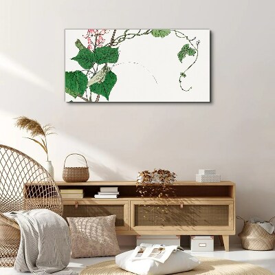 Tableau sur toile Fleurs et insectes en harmonie