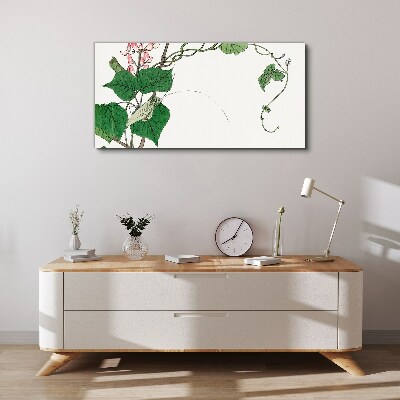 Tableau sur toile Fleurs et insectes en harmonie