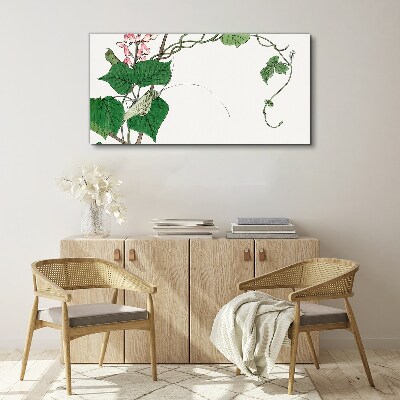 Tableau sur toile Fleurs et insectes en harmonie