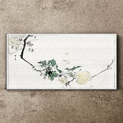 Tableau toile imprimée Un paysage floral aux nuances délicates