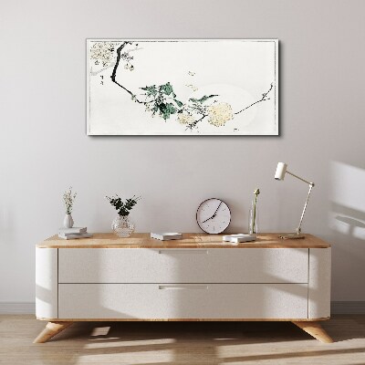 Tableau toile imprimée Un paysage floral aux nuances délicates