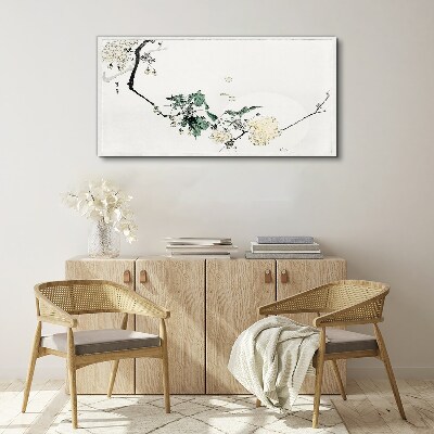 Tableau toile imprimée Un paysage floral aux nuances délicates