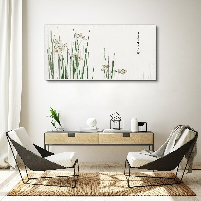 Tableau imprimé sur toile Fleurs dans l'herbe