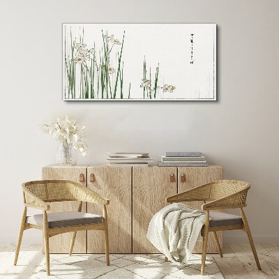 Tableau imprimé sur toile Fleurs dans l'herbe