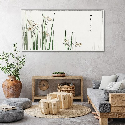 Tableau imprimé sur toile Fleurs dans l'herbe