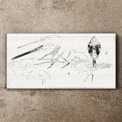 Tableau imprimé sur toile Oiseaux en mouvement