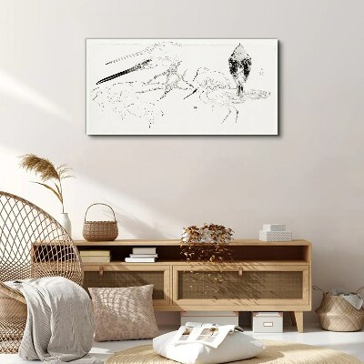 Tableau imprimé sur toile Oiseaux en mouvement
