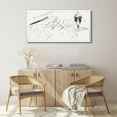Tableau imprimé sur toile Oiseaux en mouvement