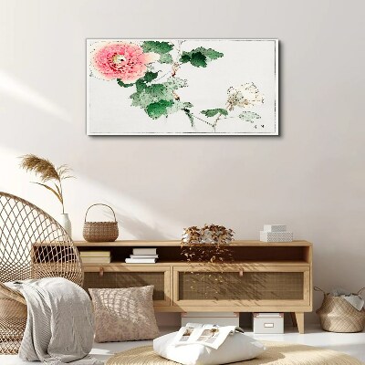 Tableau sur toile Composition florale avec pivoine rose