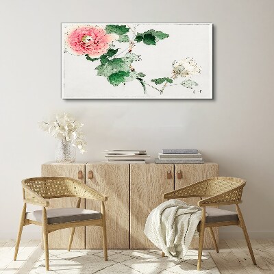 Tableau sur toile Composition florale avec pivoine rose