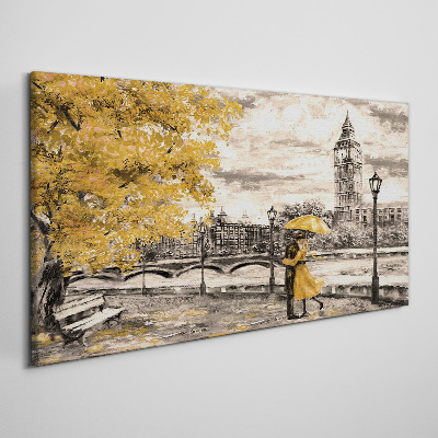 Tableau toile imprimée Automne doré à Londres