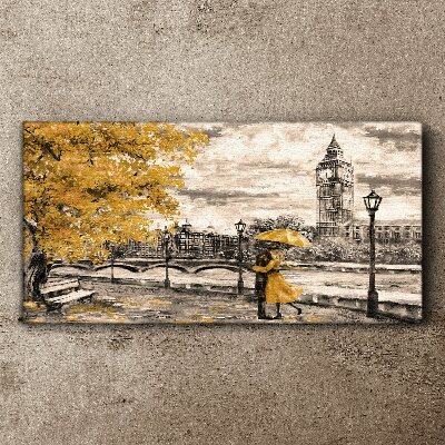 Tableau toile imprimée Automne doré à Londres