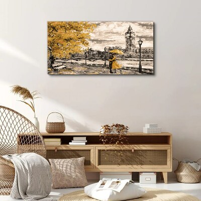 Tableau toile imprimée Automne doré à Londres