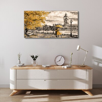 Tableau toile imprimée Automne doré à Londres