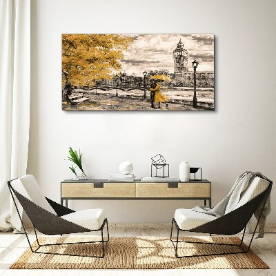Tableau toile imprimée Automne doré à Londres