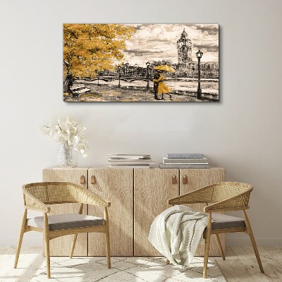 Tableau toile imprimée Automne doré à Londres