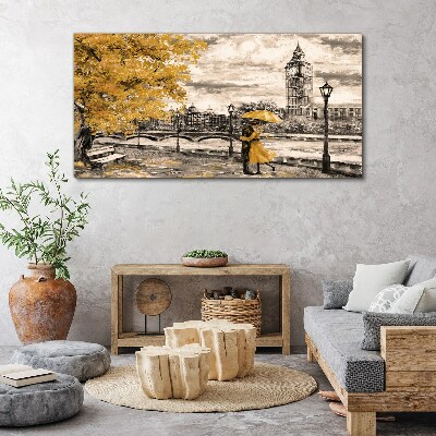 Tableau toile imprimée Automne doré à Londres