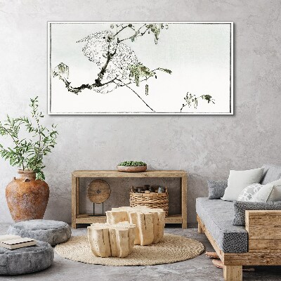 Tableau imprimé sur toile Un oiseau sur une branche