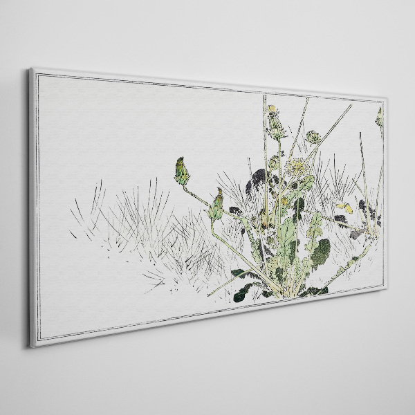 Tableau imprimé sur toile Un paysage végétal aux tons délicats