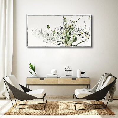 Tableau imprimé sur toile Un paysage végétal aux tons délicats