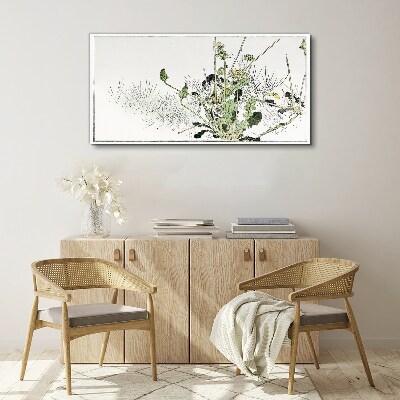 Tableau imprimé sur toile Un paysage végétal aux tons délicats