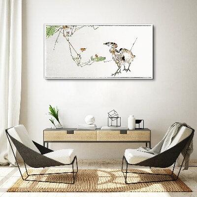 Tableau sur toile Oiseaux parmi la végétation