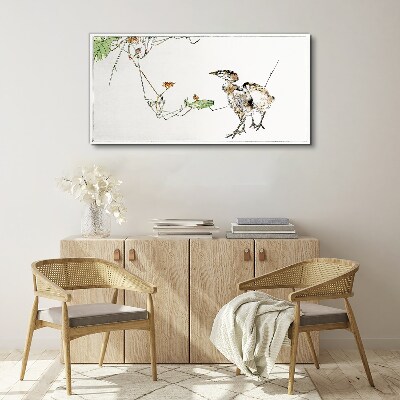 Tableau sur toile Oiseaux parmi la végétation