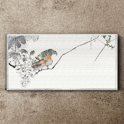 Tableau sur toile Oiseaux sur une branche