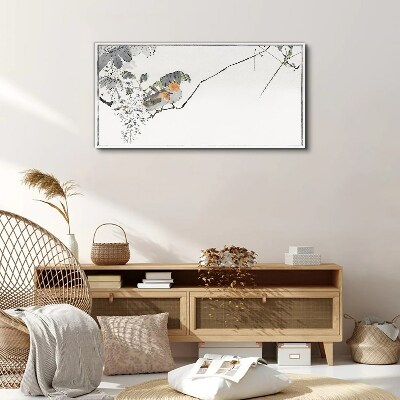 Tableau sur toile Oiseaux sur une branche