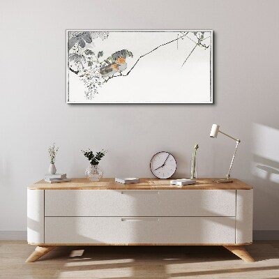 Tableau sur toile Oiseaux sur une branche